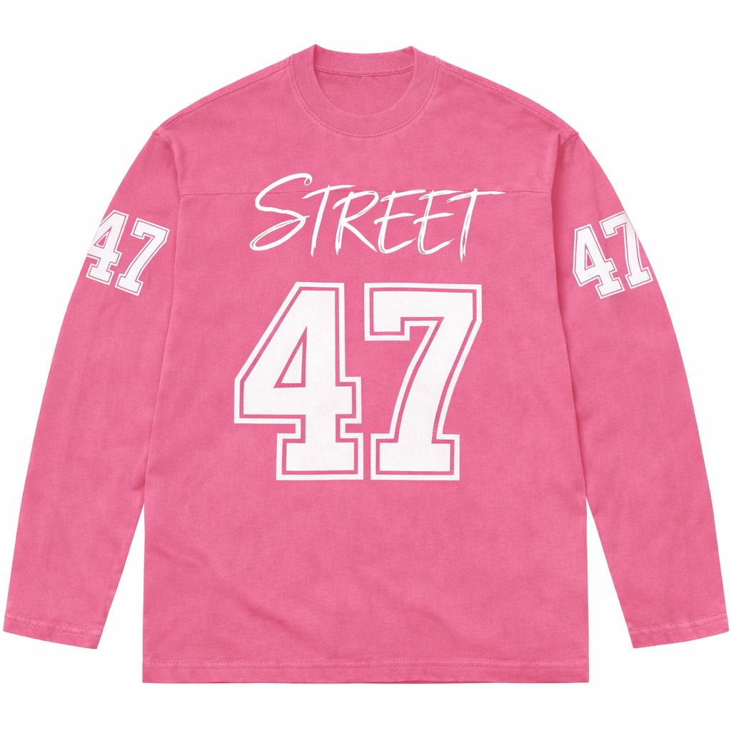 T-shirt a manche longue Street- Rose