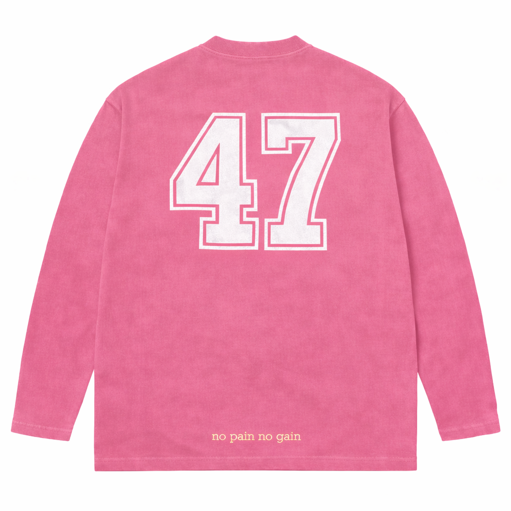 T-shirt a manche longue Street- Rose